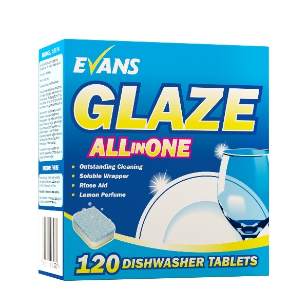 Evans Glaze Dishwash Tablets x 120