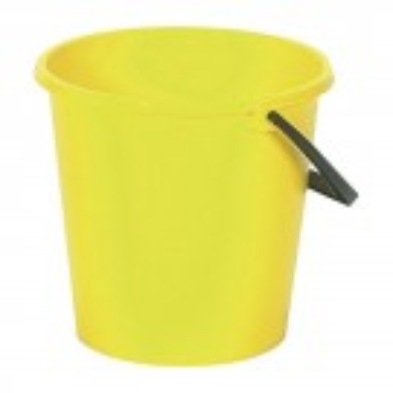 2 Gallon Round Bucket Yellow