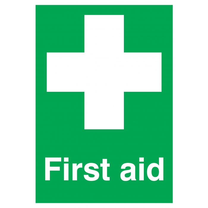First Aid with symbol 150x125 Rigid