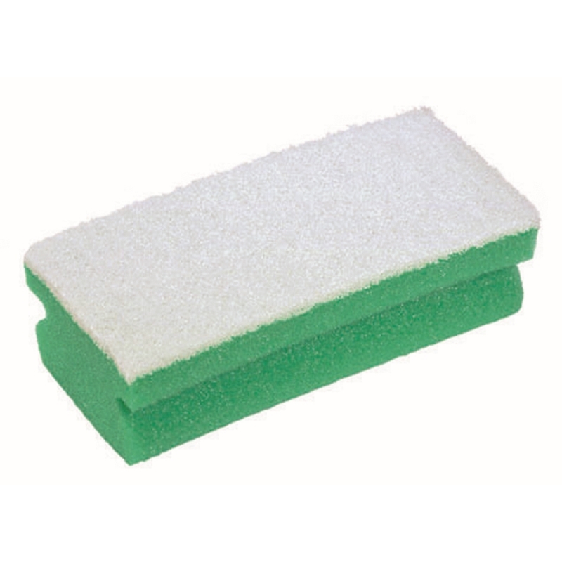 Soft Easigrip Sponge Scouring Pad, Green/White