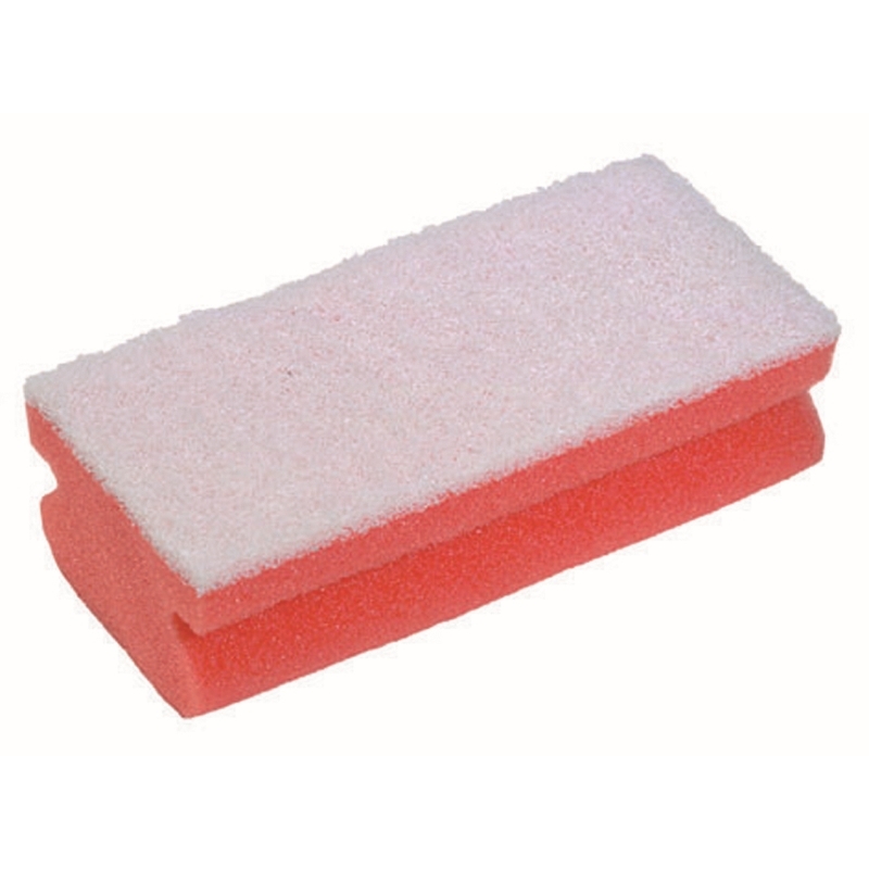 Soft Easigrip Sponge Scouring Pad, Pink/White