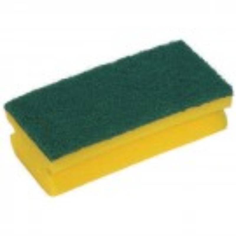 Abrasive Easigrip Sponge Scouring Pad, Yellow/Green