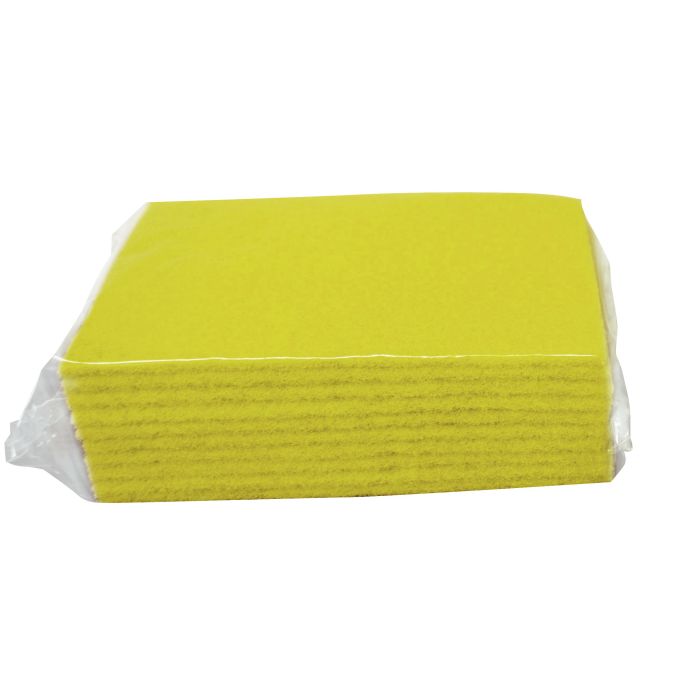 Scouring Pad, Yellow Pack of 10