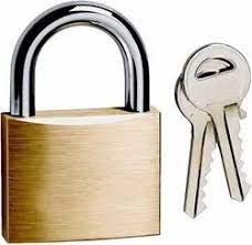 63mm Brass T-Series Padlock & Keys