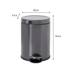 Round Step On 6L Wastebin