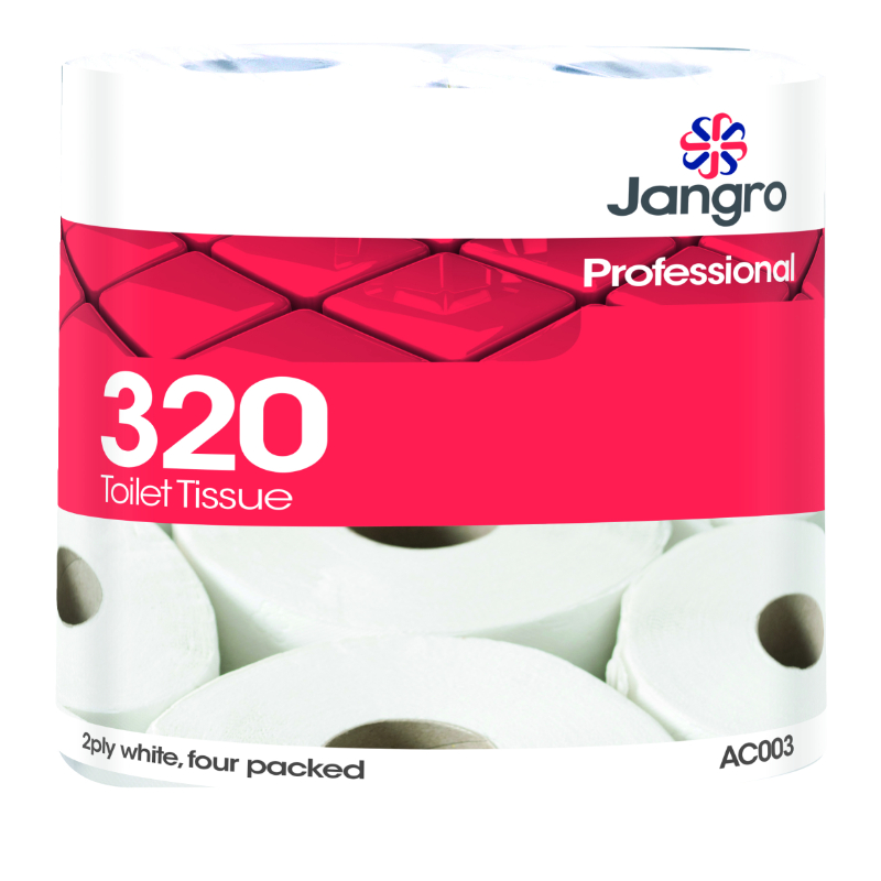 Pure pulp Jangro 320 Sheets Toilet Roll