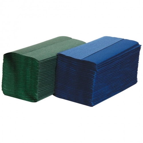 S Fold H/Towel 1 ply Blue x4000
