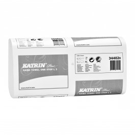 Katrin Plus Narrow One Stop Hand Towels, White, 3 ply