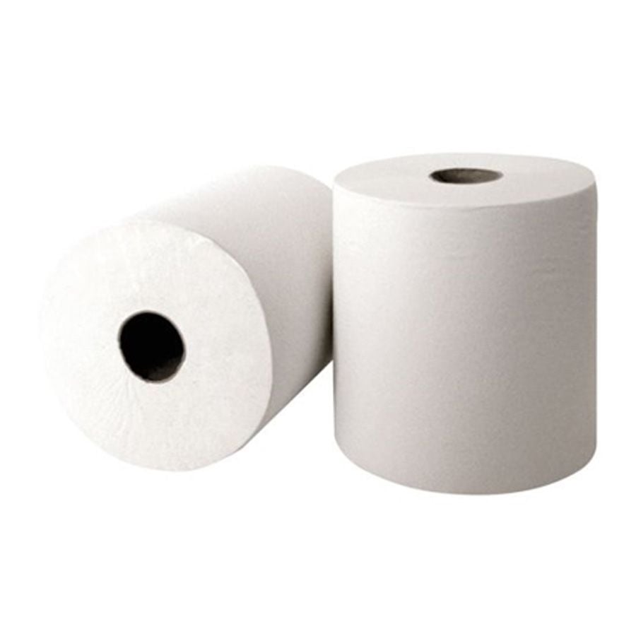 Roll Towel, 175m x 200mm, 2ply White, 6 rolls