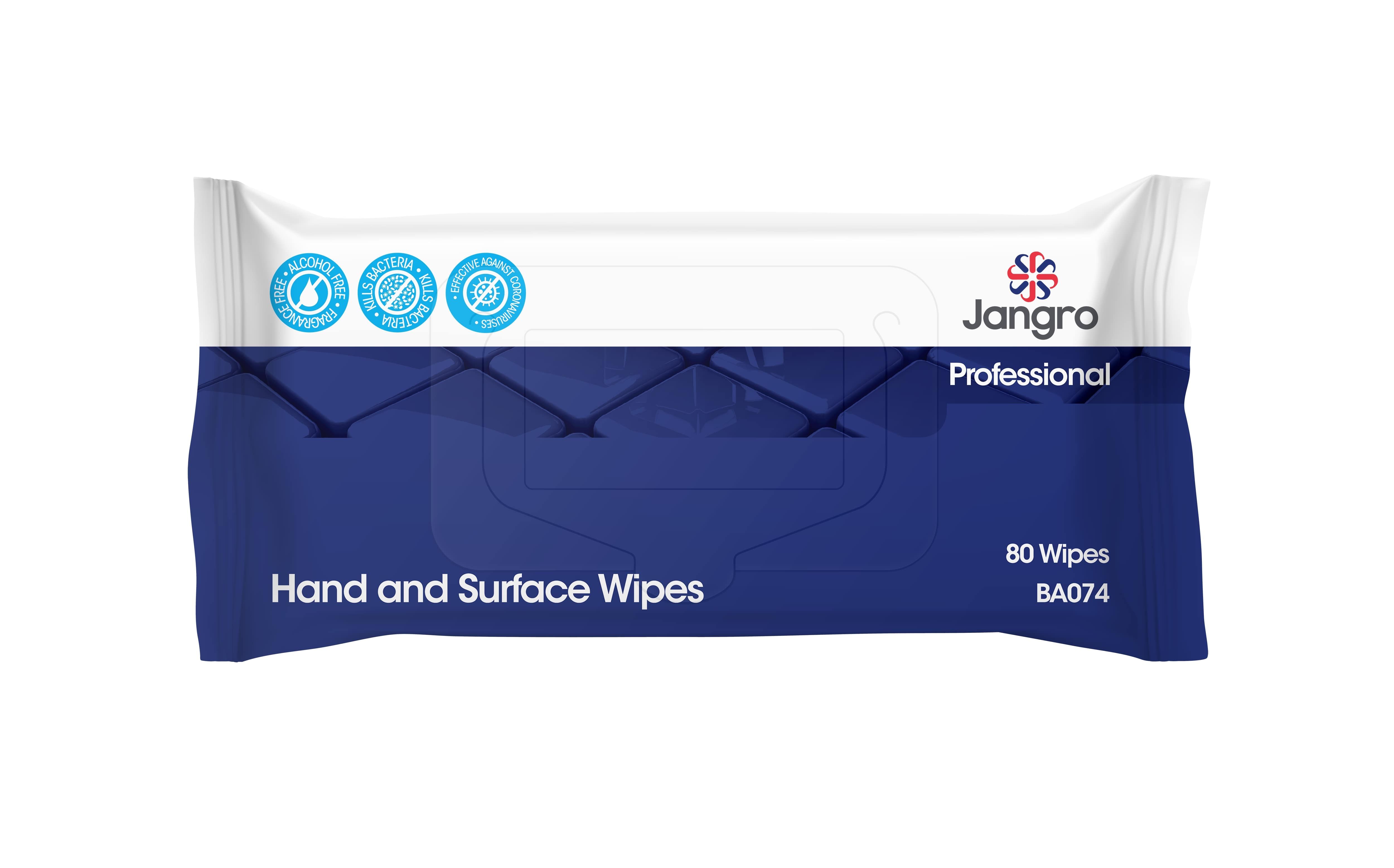 Jangro Professional Hand/Surface Wipes x80