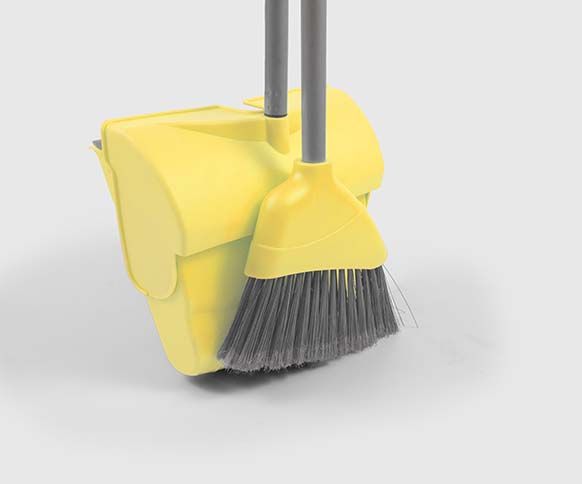 Angle Lobby Dustpan and Soft Brush Set