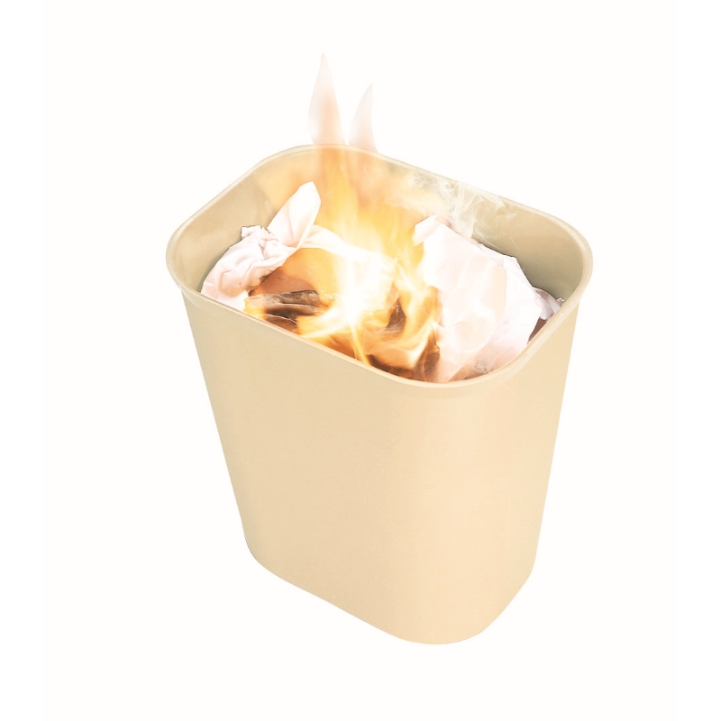 Fire Resistant Waste Bin (Beige)