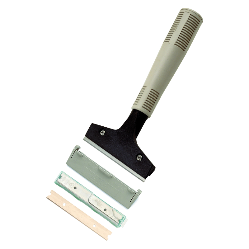 Deluxe Window Scraper Grey Plastic Handle
