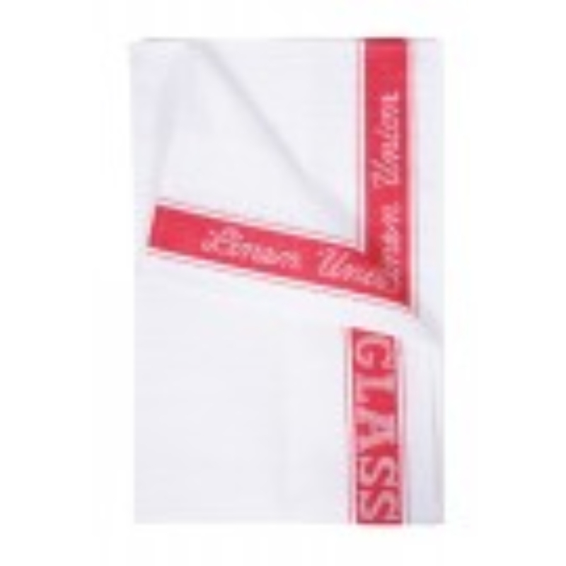 Linen Union Glass Cloth, Red