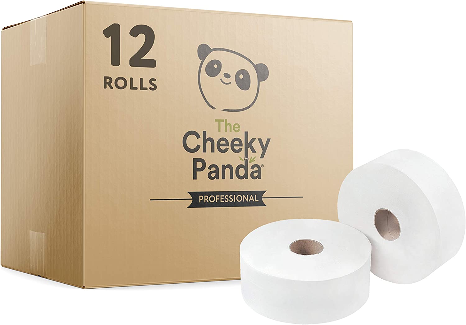 Cheeky Panda Mini Jumbo Roll 2ply 76mm core 150m x 12 rolls