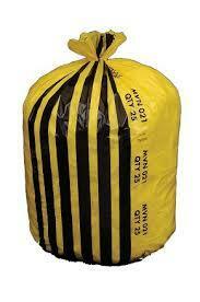 Clinical Yellow Tiger Striped Sacks 18x29x39
