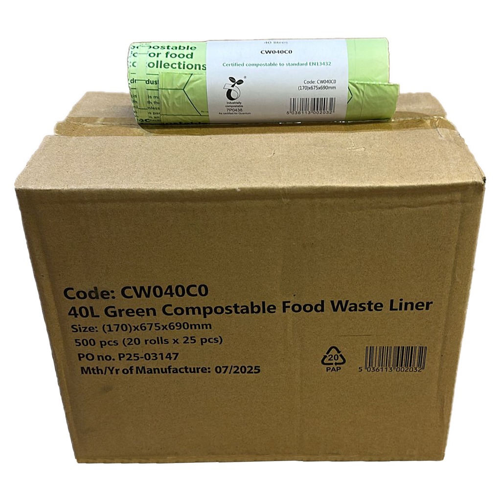 Compostable Waste Liner 40l x500