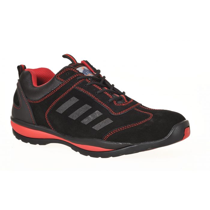 Steelite Lusum Safety Trainer Black/Red Size 8