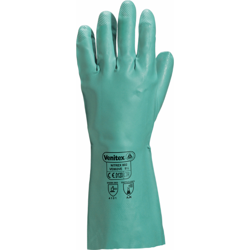 Green Nitrile Gauntlet Medium