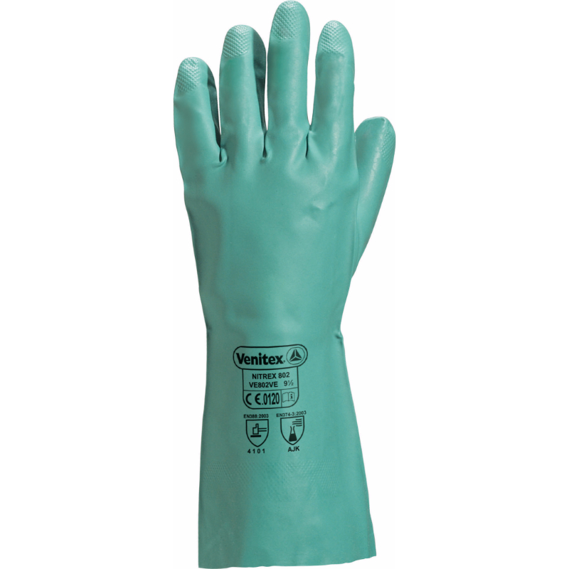 Green Nitrile Gauntlet Small#