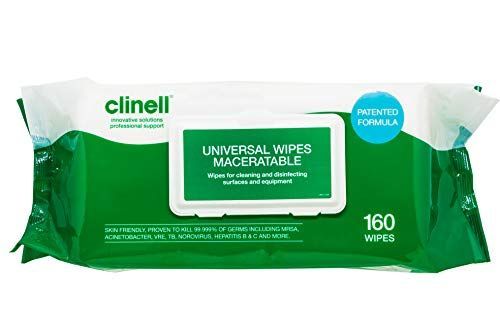 Clinell Universal Maceratable Wipes 160 wipe soft pack