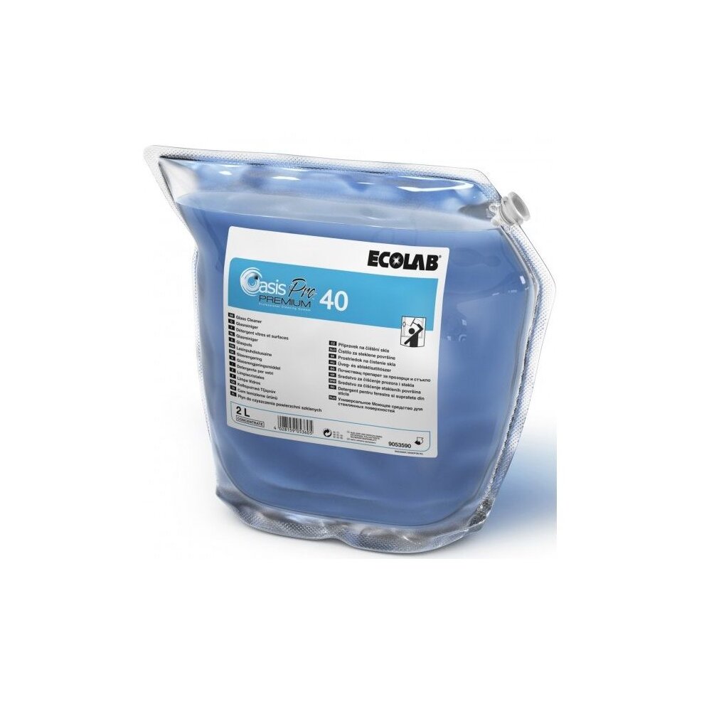 Ecolab Oasis Pro Glass Cleaner 2 litre pouch