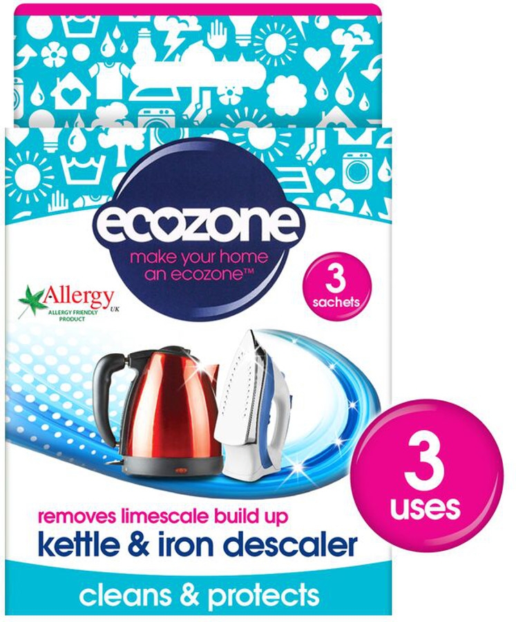 Ecozone Kettle & Iron Descaler 3 pack#
