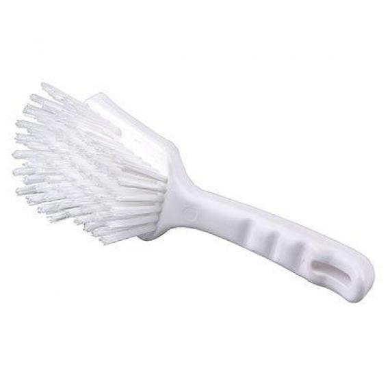 Short Handled Churn Brush Medium, White