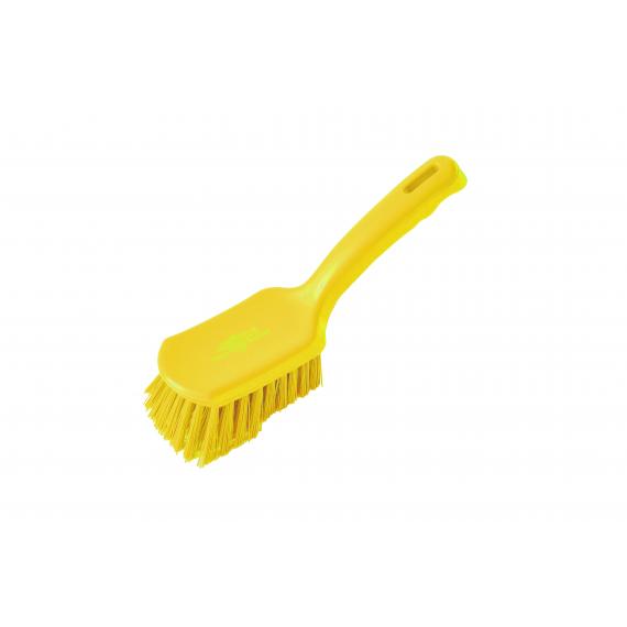 Short Handled Churn Brush Medium, Yellow