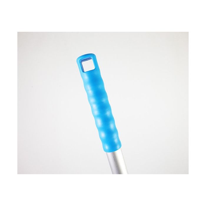 Lightweight Aluminium handle with colour grip 1270mm Blue