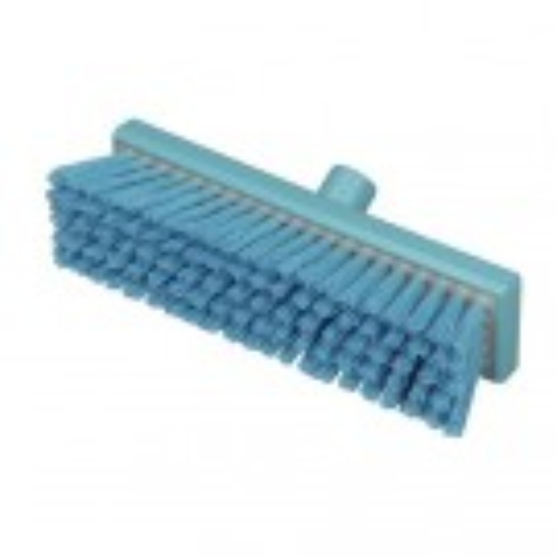 Blue Hygiene Flat Sweep Broom Stiff(300mm)