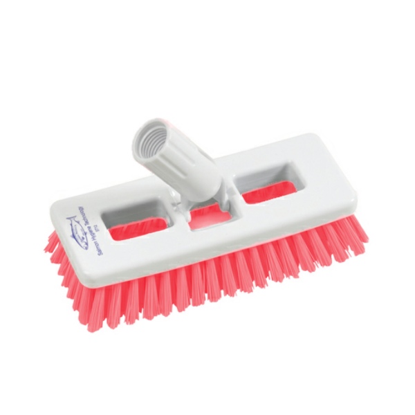 Tile Scrubbing Brush Red