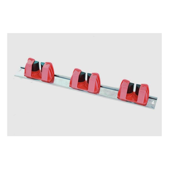Wall Holder - 3 hook - Red