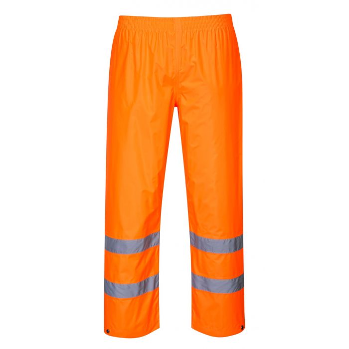 Hi-Vis Waterproof Contractor Trousers, Orange, Medium