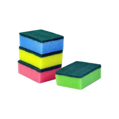 Sponge Scourers Assorted Colours pack of 10