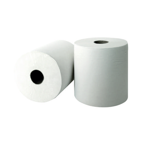 Leonardo 2 ply Laminated H/Towel Roll White x6