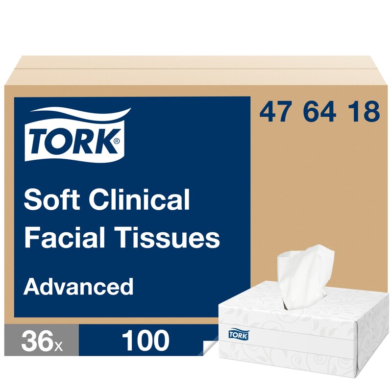 Tork Clinical Facial Tissues Adv 2ply x3600