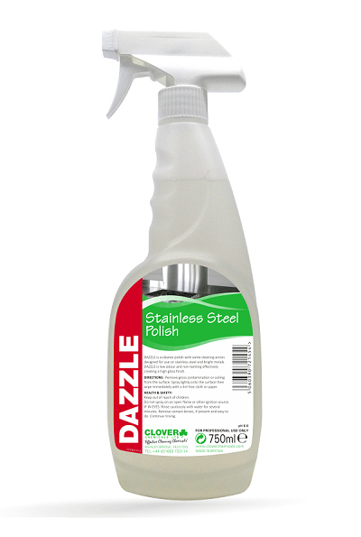 Clover Dazzle Stainless Steel Cleaner 6x750ml